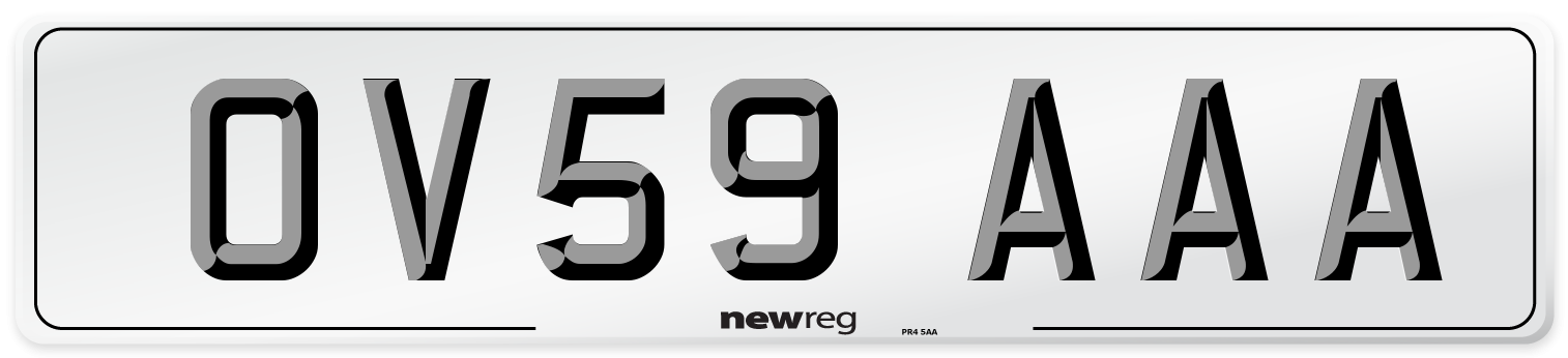 OV59 AAA Number Plate from New Reg